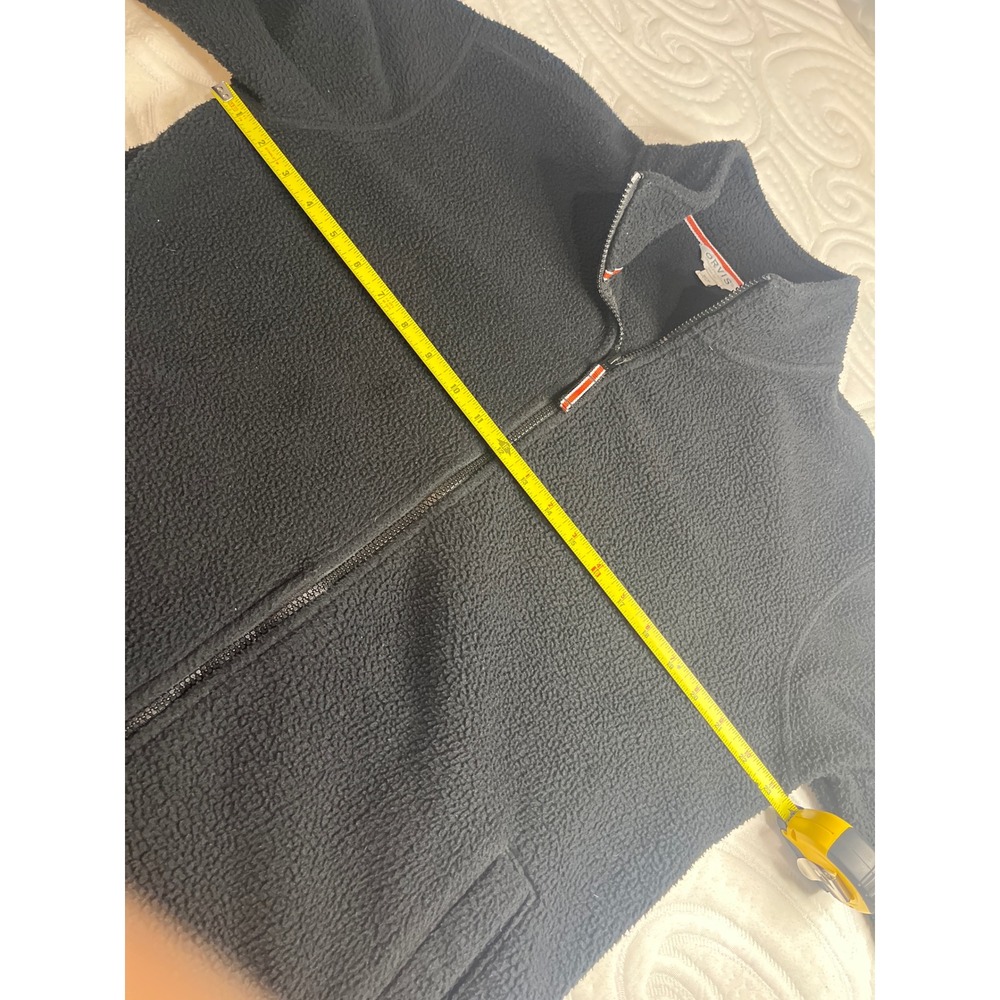 Orvis Mens Classic Collection Full Zip Sherpa Fleece Jacket Black Medium Logo - Picture 9 of 11